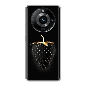 Чохол з зображенням смачної їжі для Realme 11 Pro Plus (Чорна полуниця)