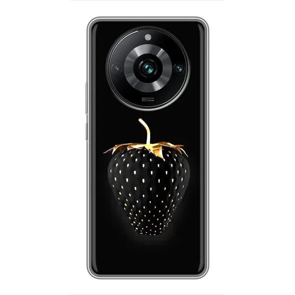 Чехол с рисунком «Чёрная клубника» для Realme 11 Pro Plus Чехол с рисунком «Чёрная клубника» для Realme 11 Pro Plus