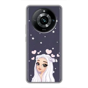 Чохол Стильні дівчата на Realme 11 Pro Plus (Дівчина та серця)