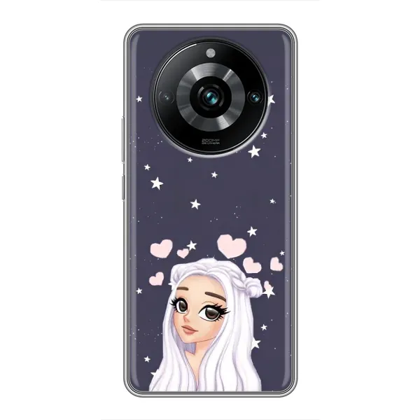 Чехол с рисунком «Девушка и сердечки» для Realme 11 Pro Plus Чехол с рисунком «Девушка и сердечки» для Realme 11 Pro Plus