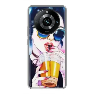 Чохол з картинкою Модні Дівчата Realme 11 Pro Plus (Дівчина з коктейлем)