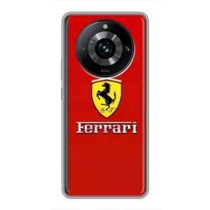 Силіконовий бампер з картинкою машини на Realme 11 Pro Plus (Ferrari Logo)