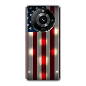 Чехол Флаг USA для Realme 11 Pro Plus (Флаг США 2)