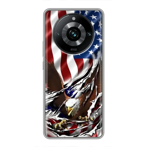 Чехол с рисунком «Флаг USA» для Realme 11 Pro Plus
