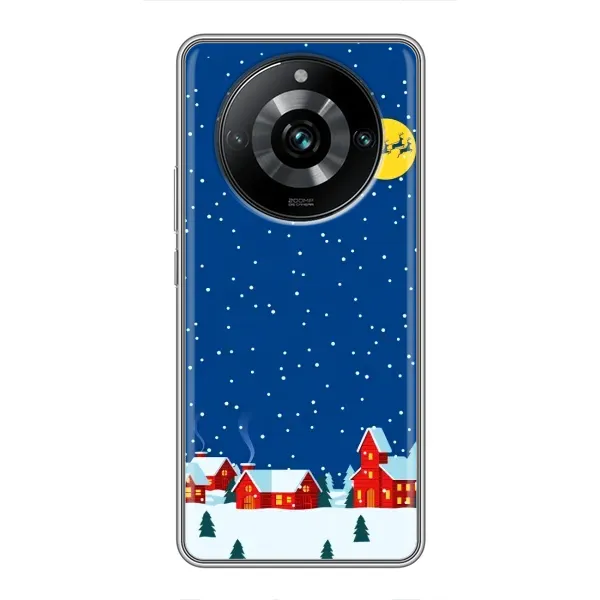 Чехол с рисунком «Город в снегу» для Realme 11 Pro Plus Чехол с рисунком «Город в снегу» для Realme 11 Pro Plus