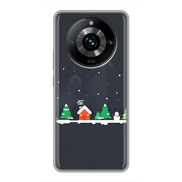 Чехол с рисунком «Город зимний» для Realme 11 Pro Plus Чехол с рисунком «Город зимний» для Realme 11 Pro Plus