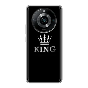Чохол (Корона на чорному фоні) для Реалмі 11 Про Плюс (KING)
