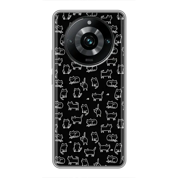 Чехол с рисунком «Котики на черном» для Realme 11 Pro Plus Чехол с рисунком «Котики на черном» для Realme 11 Pro Plus