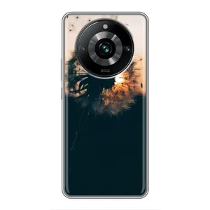 Силиконовый Чехол с одуванчиками на Realme 11 Pro Plus (Красивый одуванчик)