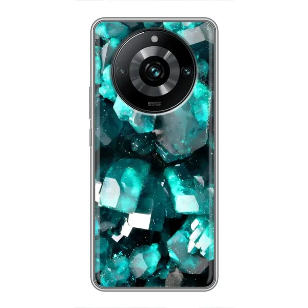 Чехол с рисунком «Кристалы» для Realme 11 Pro Plus