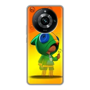 Чехол Бравл Старс для Realme 11 Pro Plus (LEON в кофте)