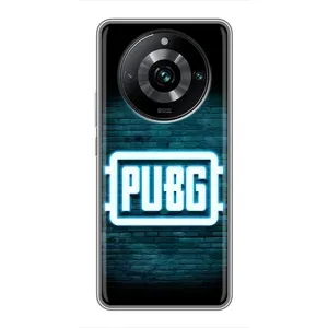 Чехол (TPU) с картинкой "Лого Пабг" на Реалми 11 Про Плюс (Лого PUBG)