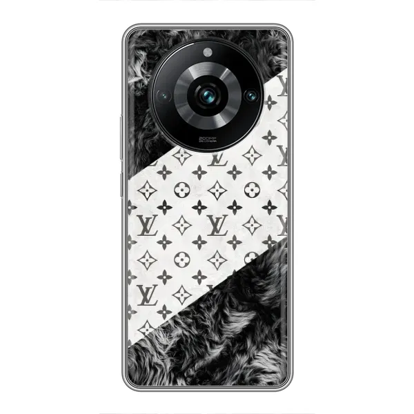Чехол с рисунком «LV на белом» для Realme 11 Pro Plus