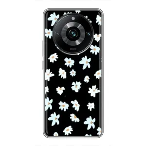 Чехол с ромашками на Realme 11 Pro Plus (Маленькие ромашки)
