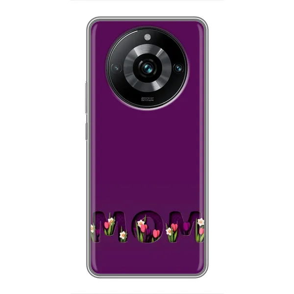 Чехол с рисунком «Мама с цветами» для Realme 11 Pro Plus