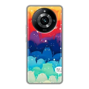 Силіконовий чохол з котиком для Realme 11 Pro Plus (Mew)