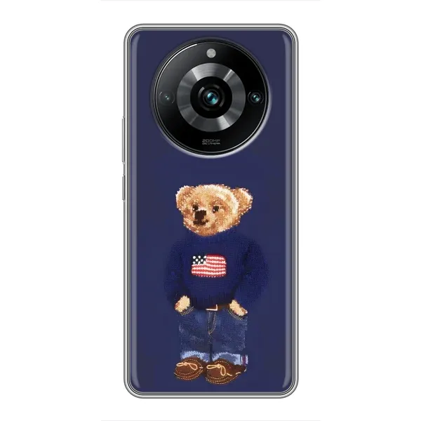 Чехол с рисунком «Мишка USA» для Realme 11 Pro Plus Чехол с рисунком «Мишка USA» для Realme 11 Pro Plus