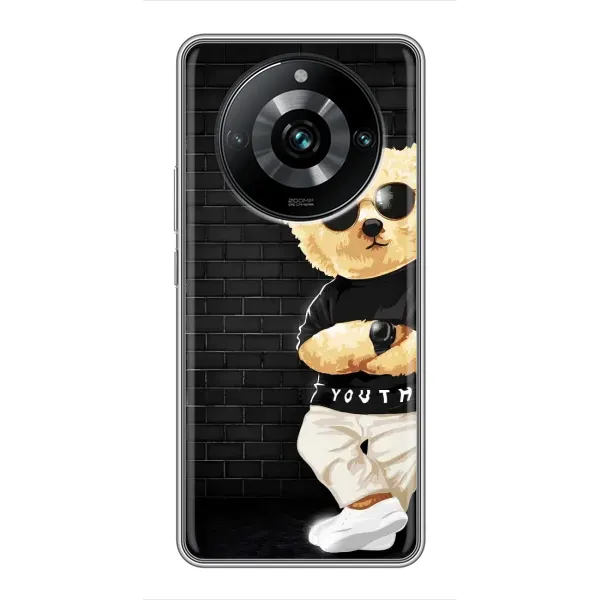 Чехол с рисунком «Мишка в очках» для Realme 11 Pro Plus Чехол с рисунком «Мишка в очках» для Realme 11 Pro Plus