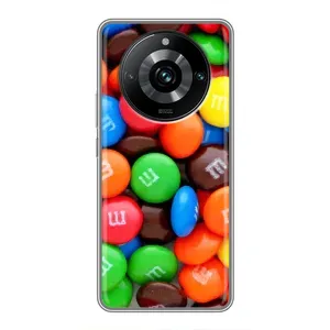 Чохол з зображенням смачної їжі для Realme 11 Pro Plus (Різнокольорові M&M'S)