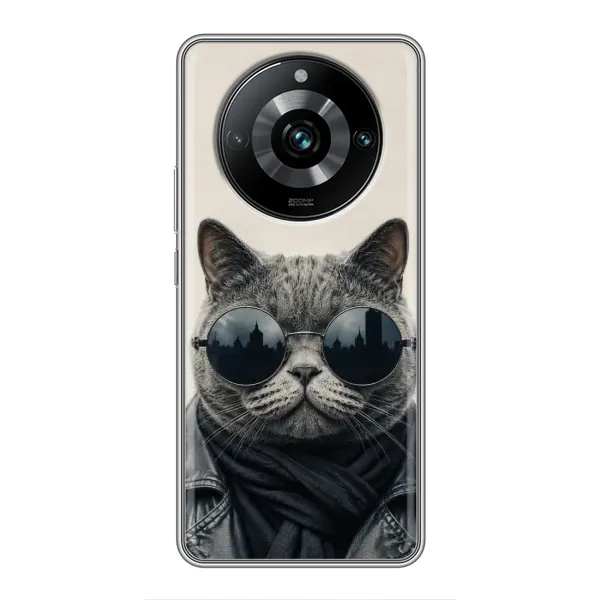 Чехол с рисунком «Модный кот» для Realme 11 Pro Plus Чехол с рисунком «Модный кот» для Realme 11 Pro Plus