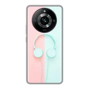 Чехол с рисунком «Наушники» для Realme 11 Pro Plus