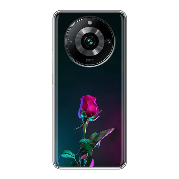 Чехол с рисунком «Ночная роза» для Realme 11 Pro Plus