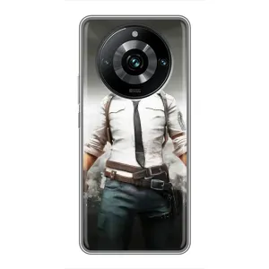 Силиконовый чехол с картинкой "Герой Pubg" на Realme 11 Pro Plus (Пабг)