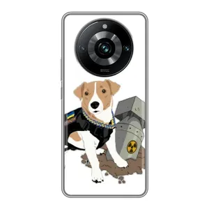 Чехол с принтом Собаки Патрон для Realme 11 Pro Plus (Пёс Патрон с ракетой)