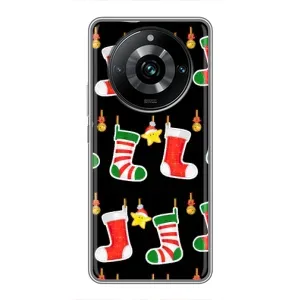 Силиконовый бампер на рождество для Realme 11 Pro Plus (Рождественские подарки)