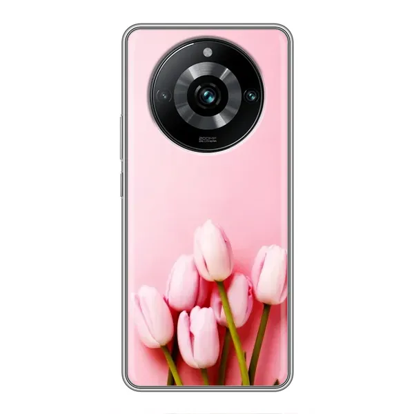 Чехол с рисунком «Розовые тюльпаны» для Realme 11 Pro Plus Чехол с рисунком «Розовые тюльпаны» для Realme 11 Pro Plus