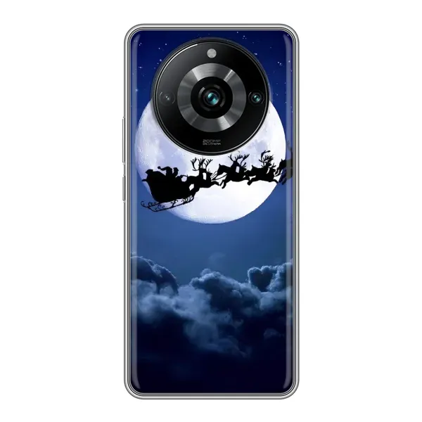 Чехол с рисунком «Санта - луна» для Realme 11 Pro Plus
