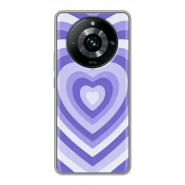 Чехол с рисунком «Сердце фиолет» для Realme 11 Pro Plus Чехол с рисунком «Сердце фиолет» для Realme 11 Pro Plus