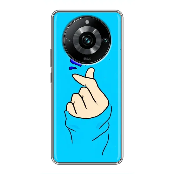 Чехол с рисунком «Сердце на синем» для Realme 11 Pro Plus Чехол с рисунком «Сердце на синем» для Realme 11 Pro Plus