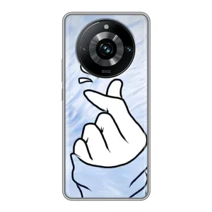 Чехлы (Знак сердечка) на Realme 11 Pro Plus (Сердечка знак)