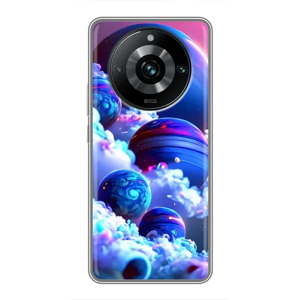 Чохол з малюнком «Сині планети» для Realme 11 Pro Plus