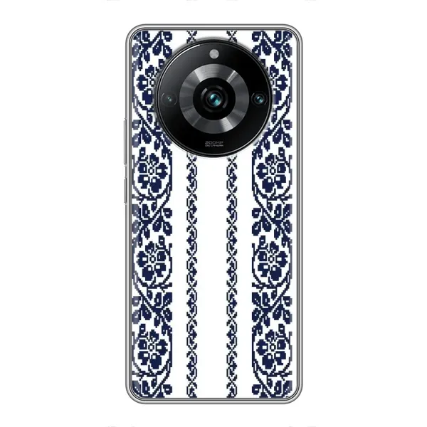 Чехол с рисунком «Синяя вышиванка» для Realme 11 Pro Plus Чехол с рисунком «Синяя вышиванка» для Realme 11 Pro Plus