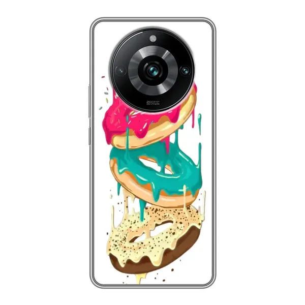 Чехол с рисунком «Сочные пончики» для Realme 11 Pro Plus Чехол с рисунком «Сочные пончики» для Realme 11 Pro Plus
