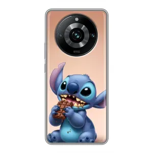 Чехол с рисунком Стич для Realme 11 Pro Plus (Стич с шоколадом)