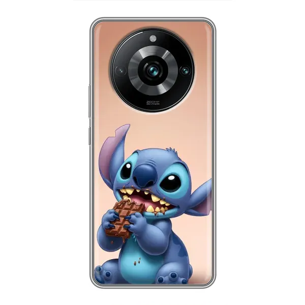 Чехол с рисунком «Стич с шоколадом» для Realme 11 Pro Plus