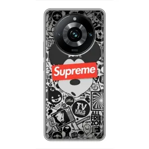 Чохол з Брендами одягу на Реалмі 11 Про Плюс (Supreme Маус)