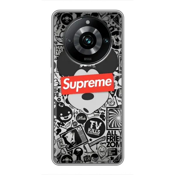 Чехол с рисунком «Supreme Маус» для Realme 11 Pro Plus Чехол с рисунком «Supreme Маус» для Realme 11 Pro Plus