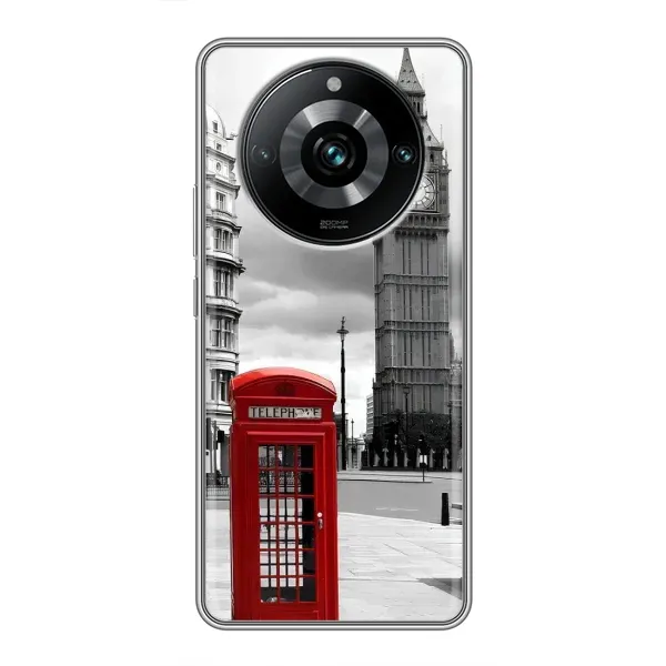 Чехол с рисунком «TELEPHONE» для Realme 11 Pro Plus
