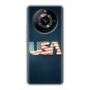 Чехол Флаг USA для Realme 11 Pro Plus (USA)