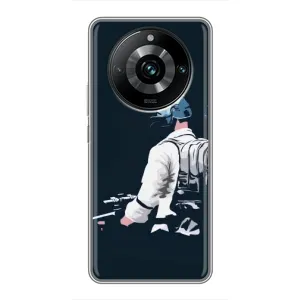 Силиконовый чехол с картинкой "Герой Pubg" на Realme 11 Pro Plus (В экиперовке)
