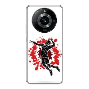 Чохли з прінтом Спортивна тематика для Realme 11 Pro Plus (Волейболіст)
