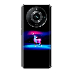 Силіконовий бампер з картинкою звірів для Realme 11 Pro Plus (Яскравий олень)
