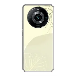 Чохол квітковий дизайн для Realme 11 Pro Plus (Зелений фон)