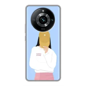 Силіконовый Чохол на Realme 11 Pro Plus з картинкой Модных девушек (Жовта кепка)