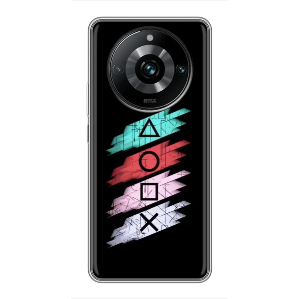 Чехол с рисунком «Значки Sony» для Realme 11 Pro Plus Чехол с рисунком «Значки Sony» для Realme 11 Pro Plus