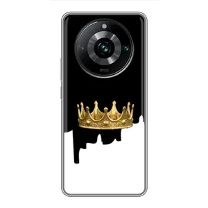 Чохол (Корона на чорному фоні) для Реалмі 11 Про Плюс (Золота корона)